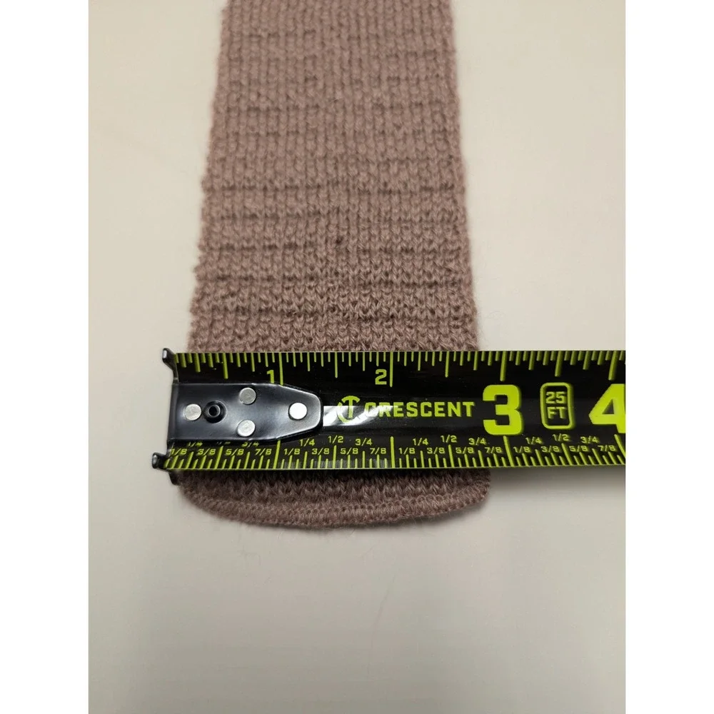 Vintage Rooster Rufflernt Knit Tie 55% Mohair 45% Wool Brown Square End Necktie
